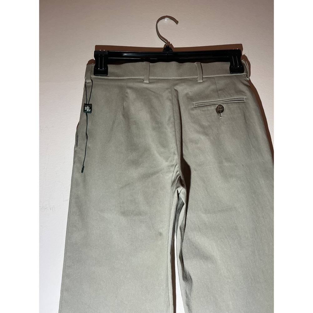 Vintage Lauren Ralph Lauren Women's Khaki Straight Leg Chino Pants Size 12R 26W - Picture 3 of 6